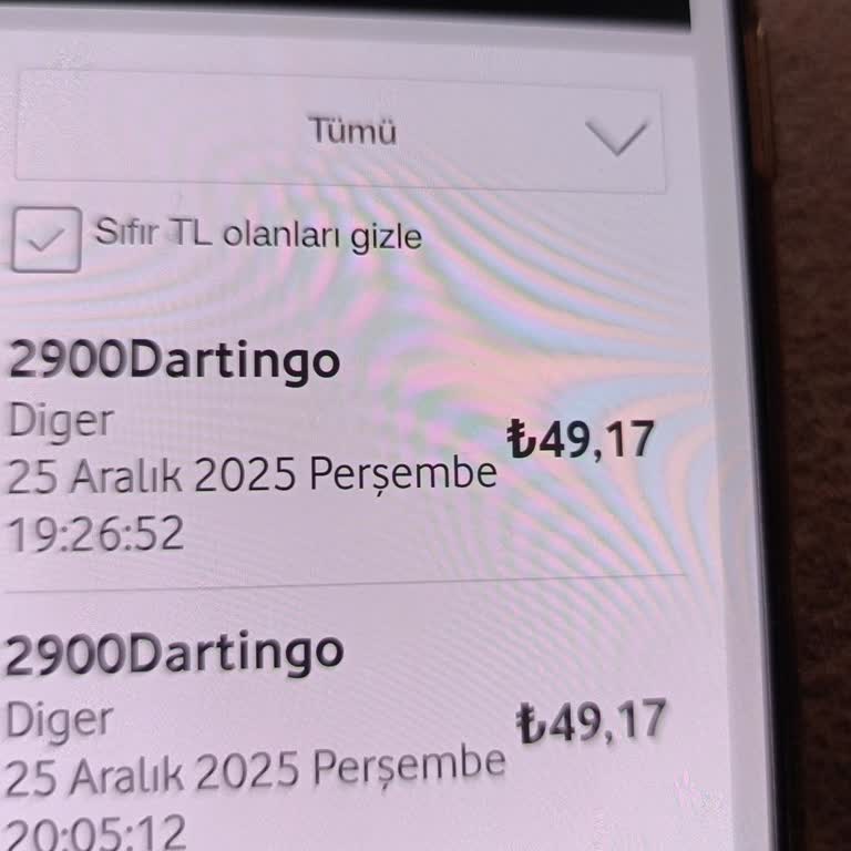 Vodafone Faturamda Görünmeyen Dartingo Kesintileri İptal Ve İade Talebi