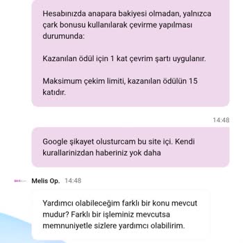 Bahibom’da 1000 TL Yatırımı Sonrası Çark Hakkı Verilmemesi Ve Canlı Destekte Yanıt Eksikliği