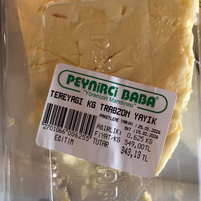 Tuzsuz Trabzon Tereyağında Rahatsız Edici Koku Ve İade Talebi