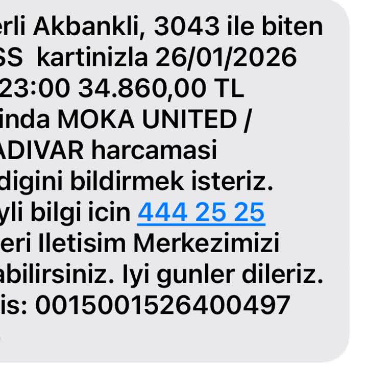 Moka United Üzerinden İzin Almadan Yapılan 34.860 TL’lik Stradivarius Harcaması İptal Ve İade Talebi