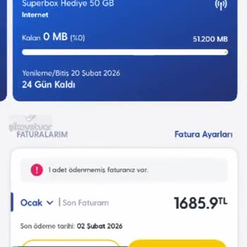 Turkcell Superbox İnterneti Çabuk Bitiyor