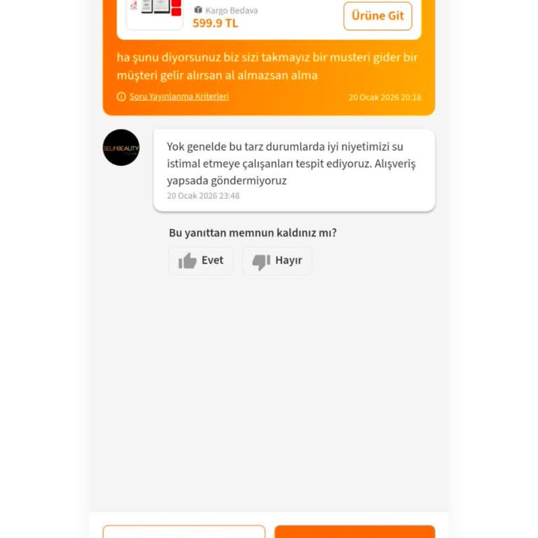 Instagram Kampanyasındaki Hediye Rujun Gönderilmemesi Ve Kırıcı Müşteri Hizmeti