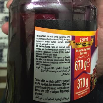 Aysan Kırmızı Pancar Turşusunun Kimyasal Ve Lezzetsiz Tadına Şikayet