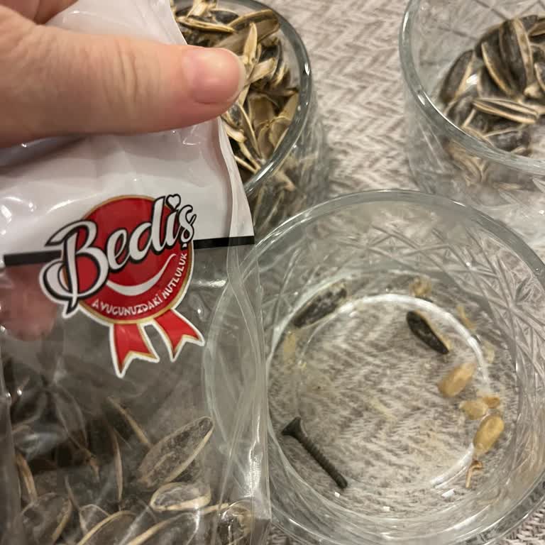 Bediş Çekirdekten Paslı Çivi Çıktı!