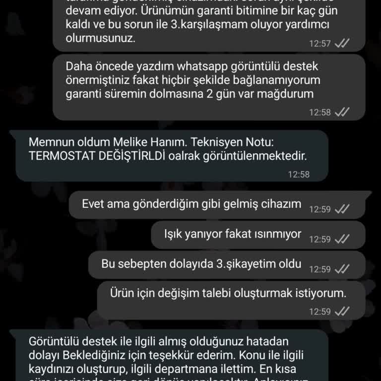 Karaca Çay Makinesinin Tekrar Eden Çalışmama Sorunu Ve Cevapsız Servis