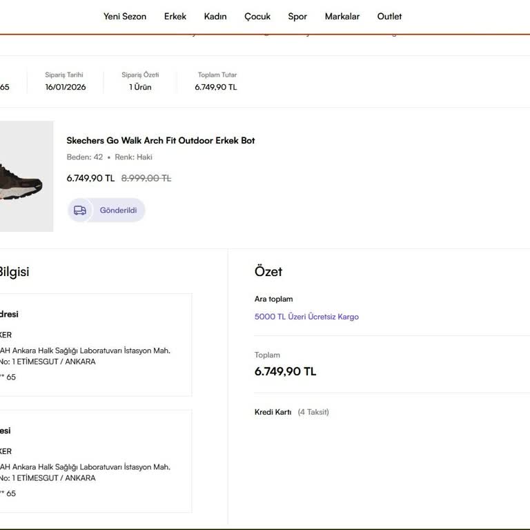 İptal Edilen Siparişin Gönderildi Görünmesi Ve İade Gecikmesi