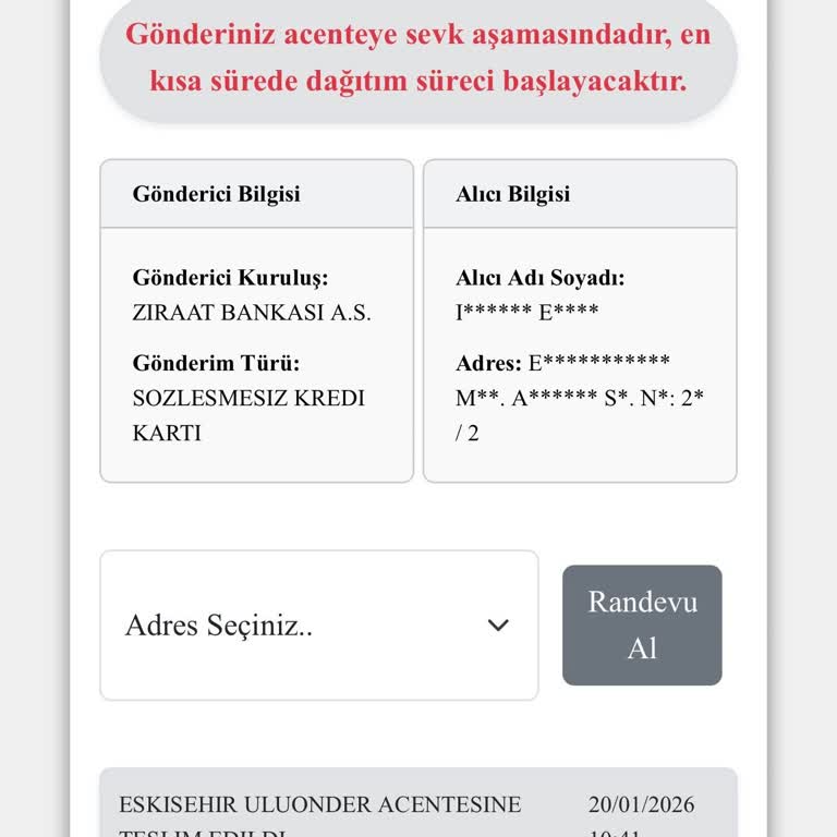 Kredi Kartım Şubede Bekletiliyor, Kuryenet Müşteri Hizmetleri Cevapsız