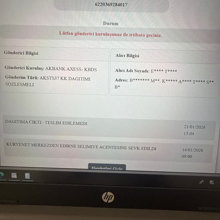 Teslim Edilmemiş Kredi Kartım Ve Kaybedilen Kampanya Hakları