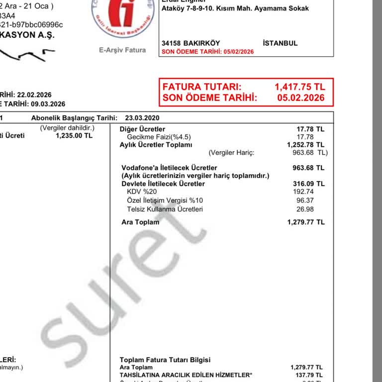 Faturada Açıklamasız İki Kat Artış Şikayeti