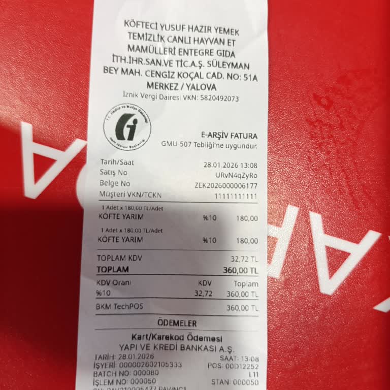 Köfte Siparişinde Ek Malzemeler Ve Hijyen İhlali Üzerine Şikayet