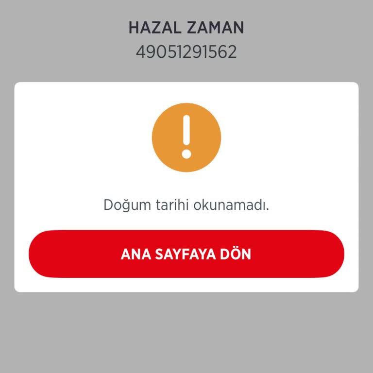 Ziraat Bankası Mobil Banka Kayıtında Doğum Tarihi Okunamadı Sorunu
