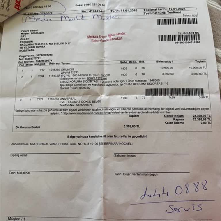 Çamaşır Makinesi Değişiminde Teslimat Gecikmesi Ve Bilgi Eksikliği