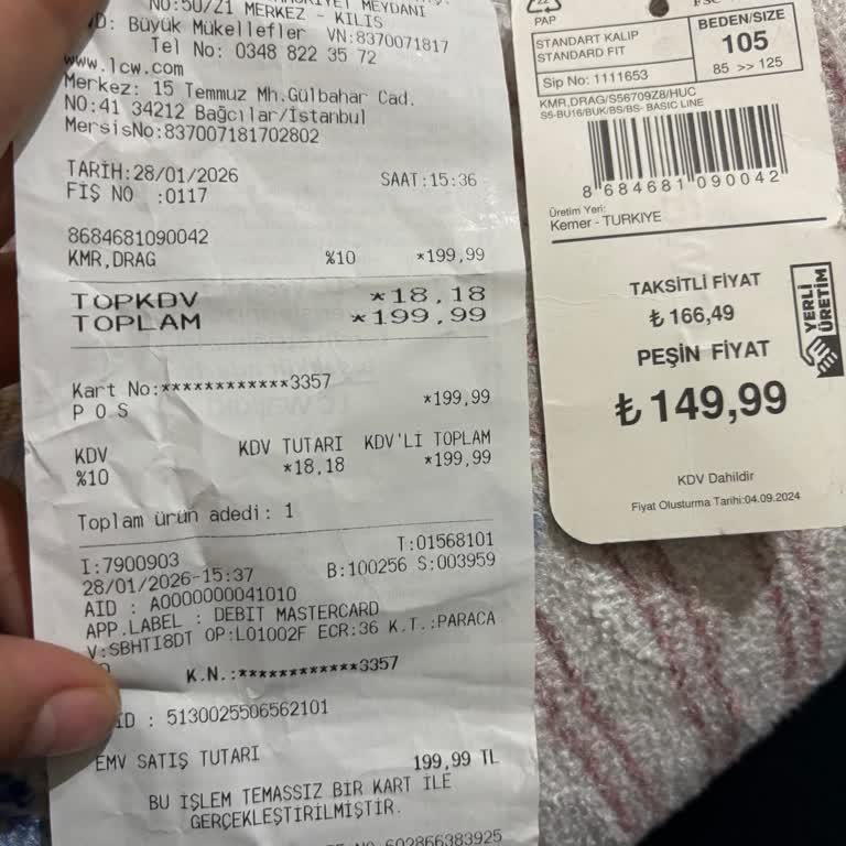 Reyonda 149,99 TL, Kasada 199,99 TL Etiket Fiyat Uyumsuzluğu