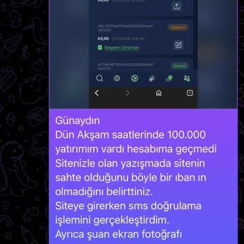 Zirvebet’e Yatırdığım 100.000 TL’nin Hesaba Yansımaması Ve Sahte Site Şüphesi