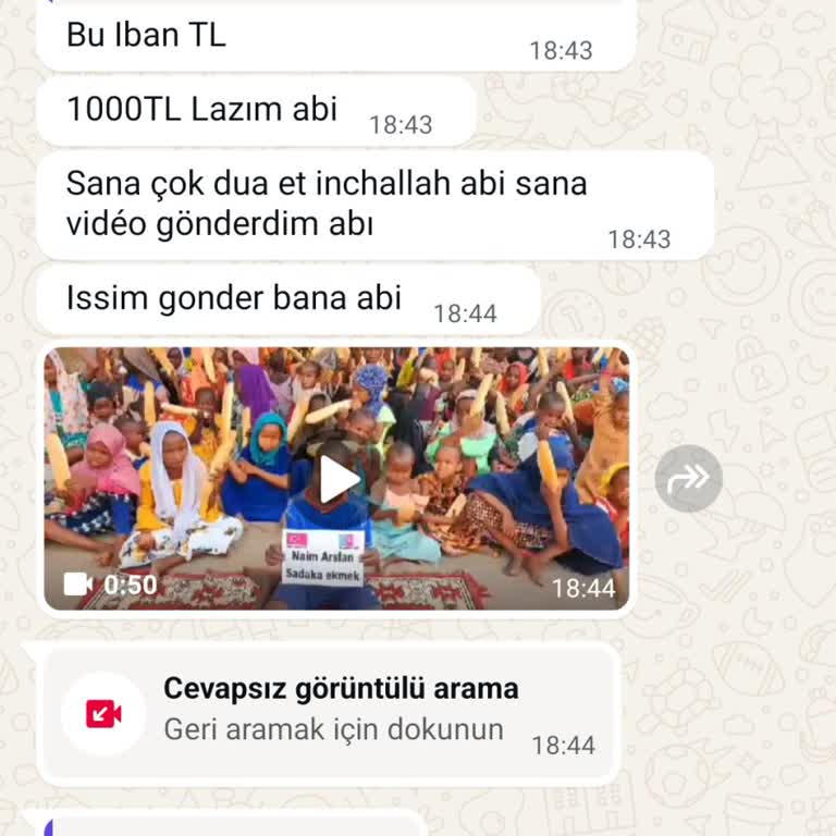 WhatsApp’ta Yetkisiz Görüntülü Arama Ve Maddi Yardım Talebi