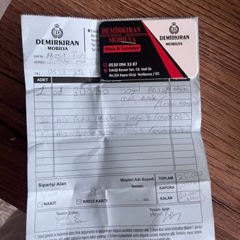 Teslim Edilmemiş Mobilya Ve Mağazanın Saygısız Tavrı