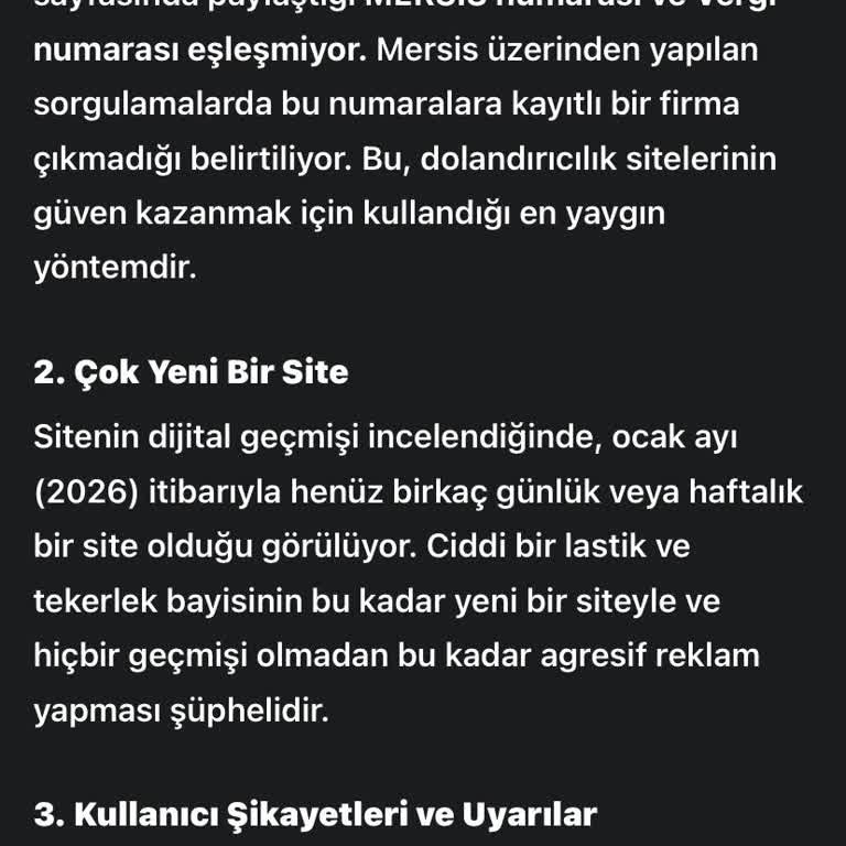 8 Bin TL'lik Lastikler Teslim Edilmedi, Müşteri Hizmetlerine Ulaşılamıyor