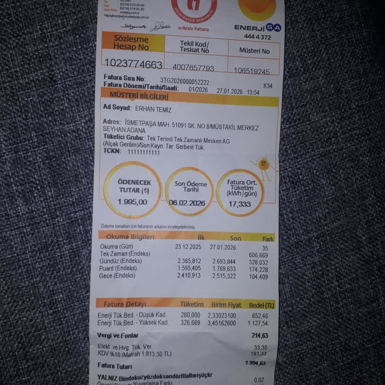 Elektrik Faturamda Ani 3 Kat Artış Ve Açıklama Talebi