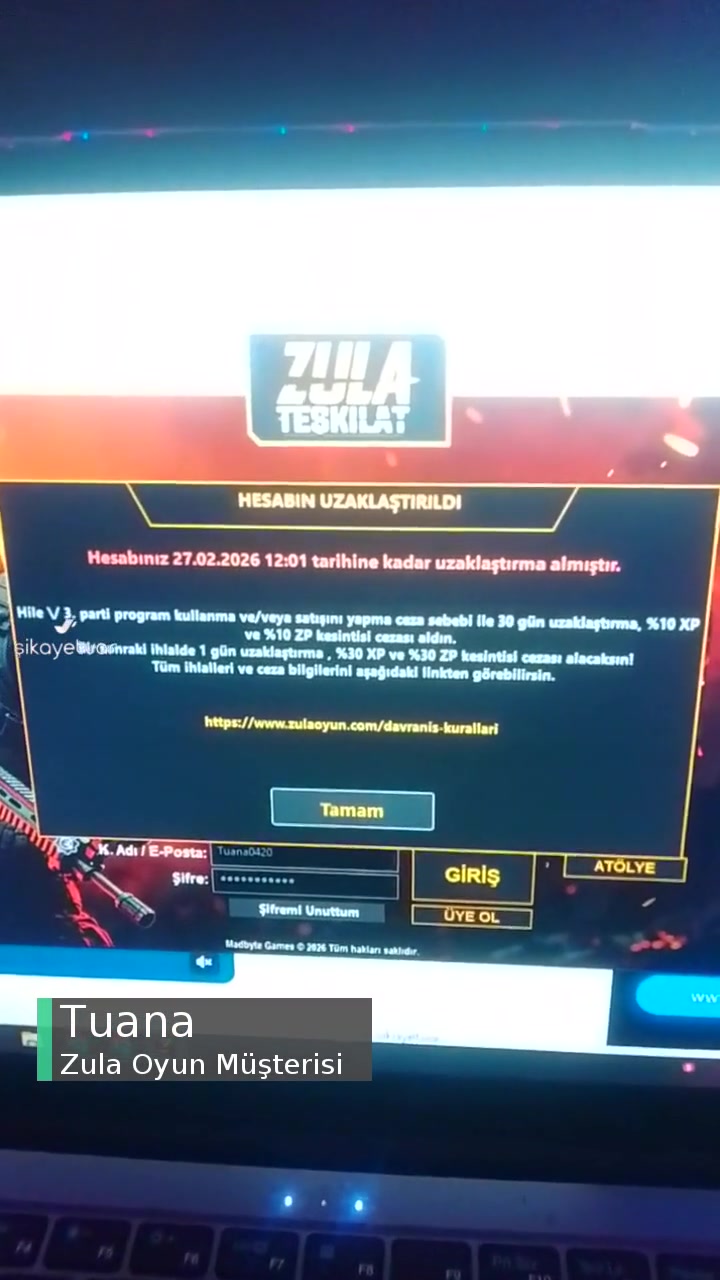 Zula Oyun Haksız Yere Uzaklaştırma videonun kapak resmi