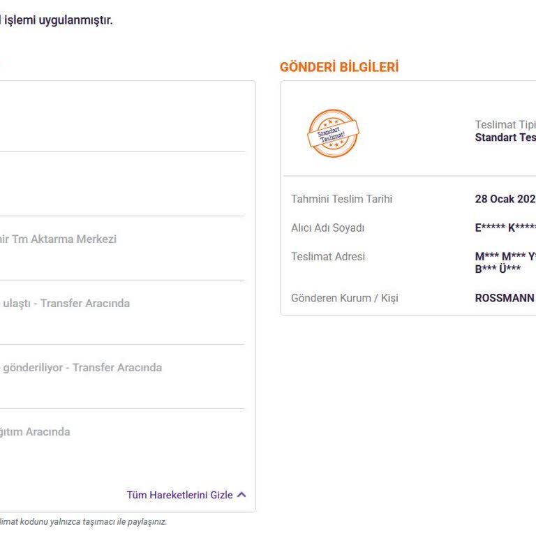 Rossmann'dan Haksız Sipariş İptali, Yeniden Teslimat Talebi