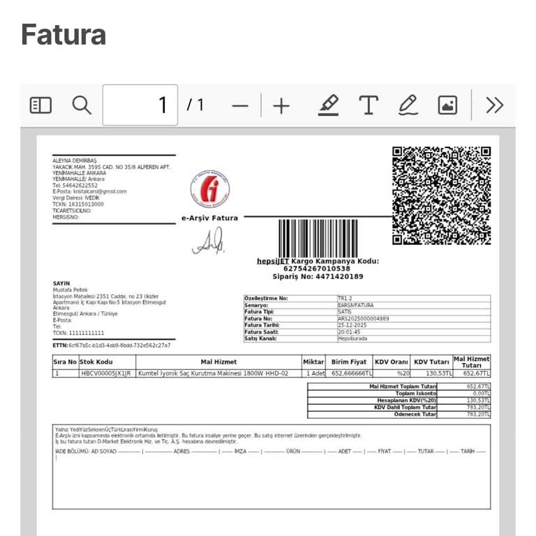 Kumtel Saç Kurutma Makinesi Çalışmayı Durdurdu Ve İade Süreci İlerlemiyor