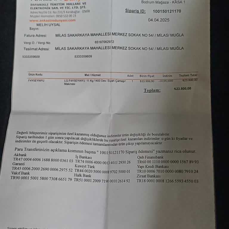 Kendi Kendine Su Alan Çamaşır Makinesi Nedeniyle Ev Hasarı Ve Garanti Reddi