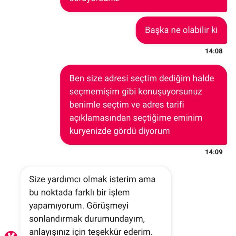 Yanlış Adrese Teslim Edilen Sipariş Ve Yetersiz Canlı Destek