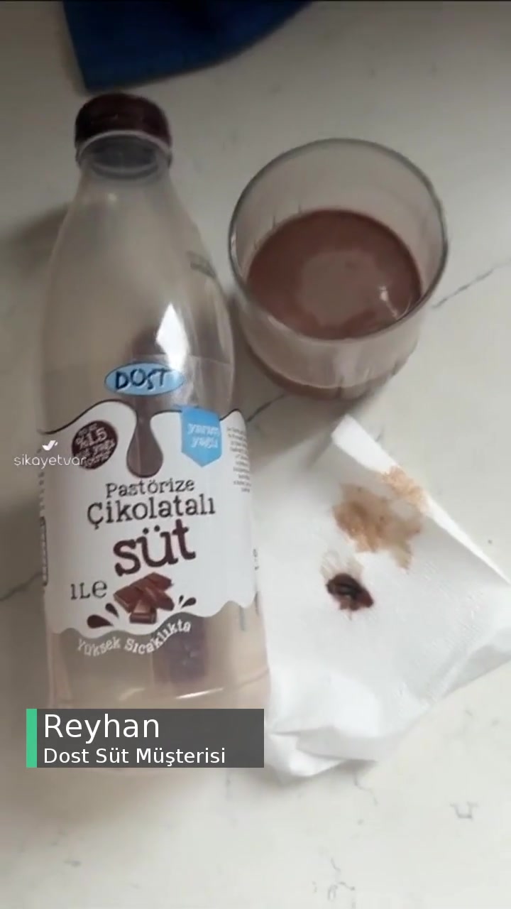 Dost Çikolatalı Sütün İçinden Tuhaf Bir Şey Çıktı videonun kapak resmi