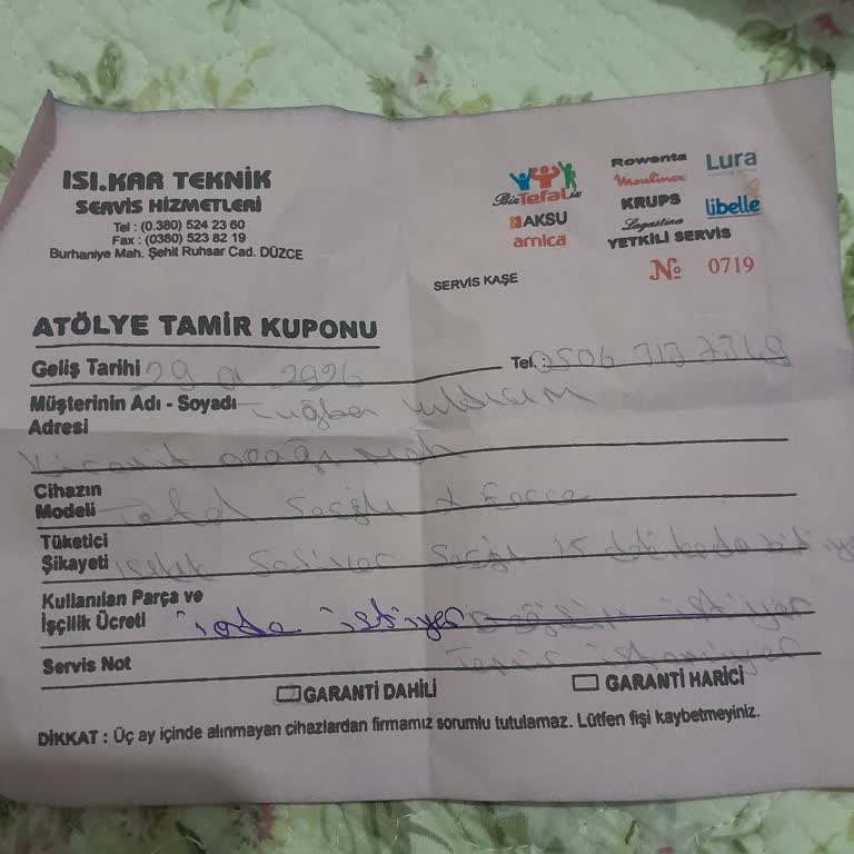 Düzce Soylu AVM'de Tefal Süpürge İadesi Sürecinde Oyalama Ve Yanıltıcı Form