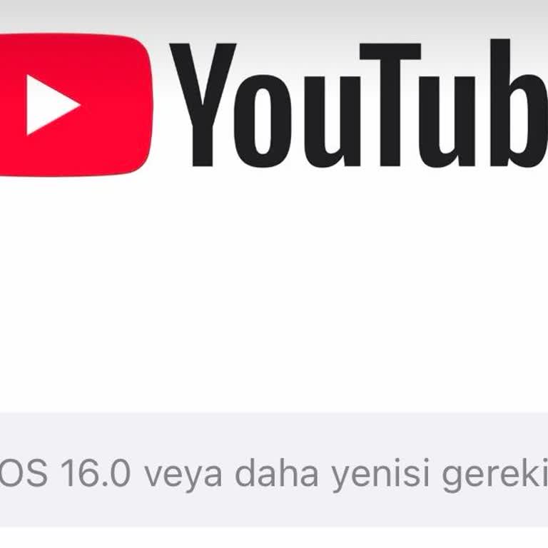 İPhone 7'de Youtube.com Ve Diğer Uygulamalara Güncelleme Yetersizliği Nedeniyle Erişilemiyor