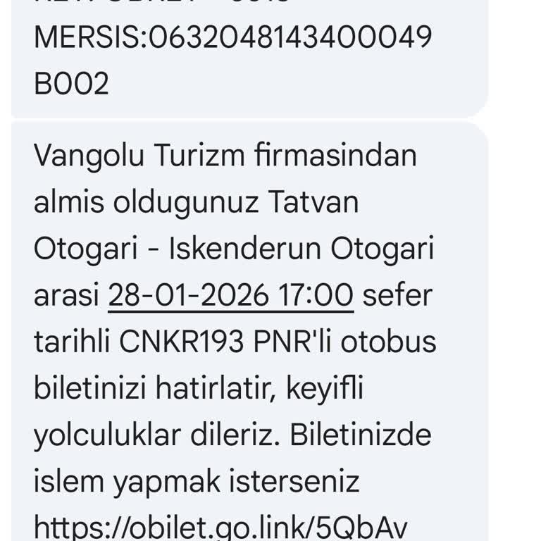Vangölü Turizm Bilette İskenderun Yazıyordu, Gerçekte Antakya’da Bırakıldım Ve Ek Ücret Ödettim