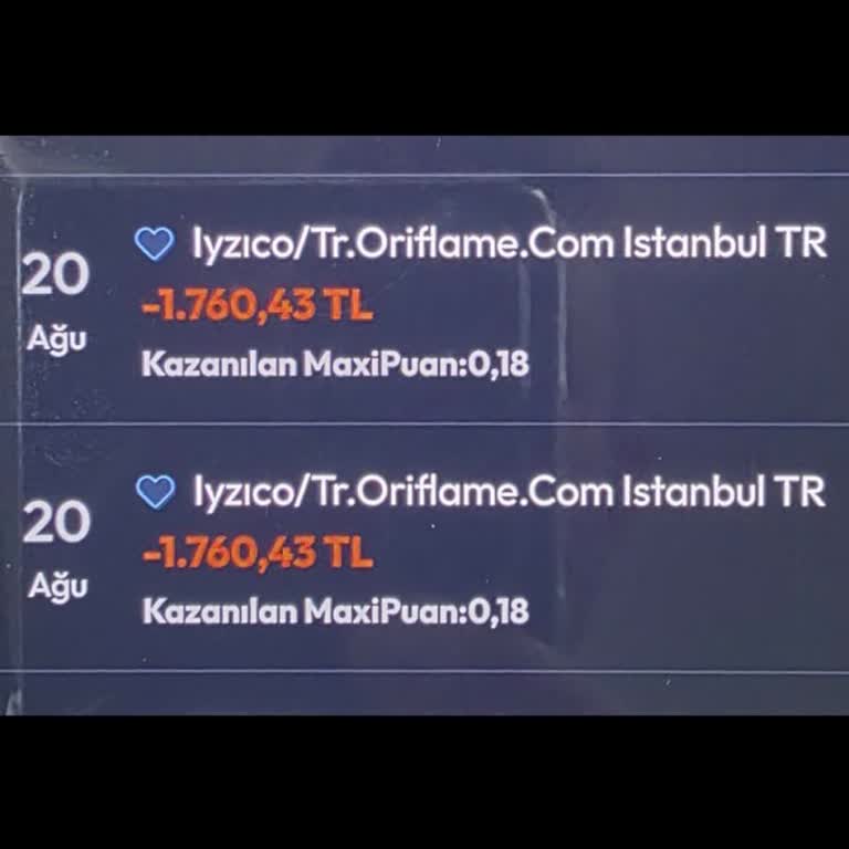 Oriflame Çift Çekim İadesi 1.760 TL İçin 8 Aylık Gecikme