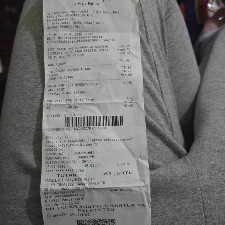 A101 Artı QR Koduyla Alınan Sıvı Sabun İçin %20 İade Yansımadı