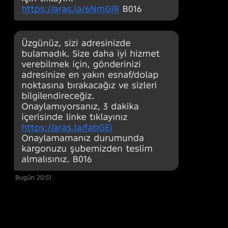 Aras Kargo Şubesinden Geri Dönüşlü Teslimat Hatası Ve Müşteri Mağduriyeti