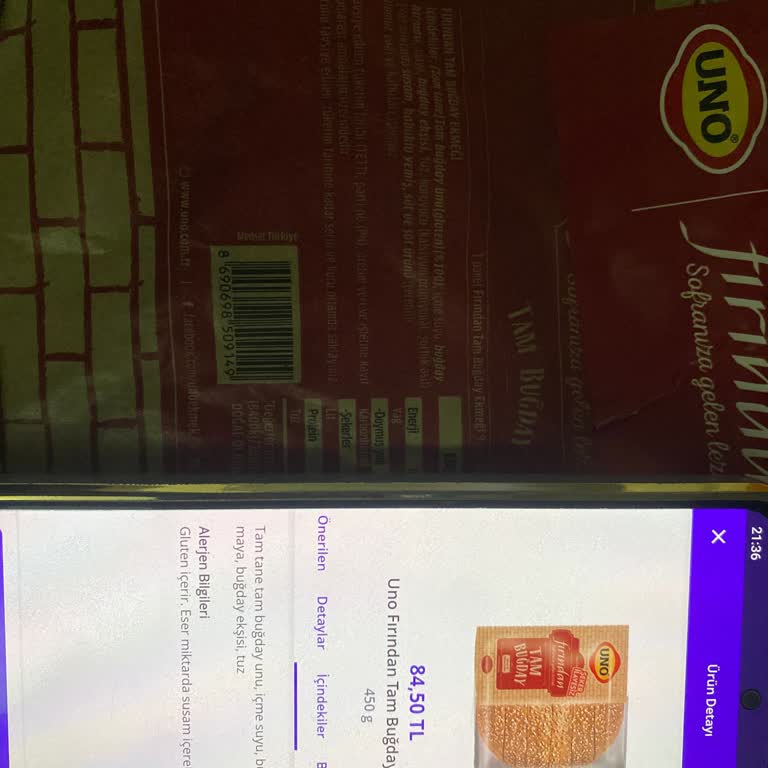 Getir Uygulamasında Ekmek İçeriği Koruyucu Madde Bildirimi Eksik