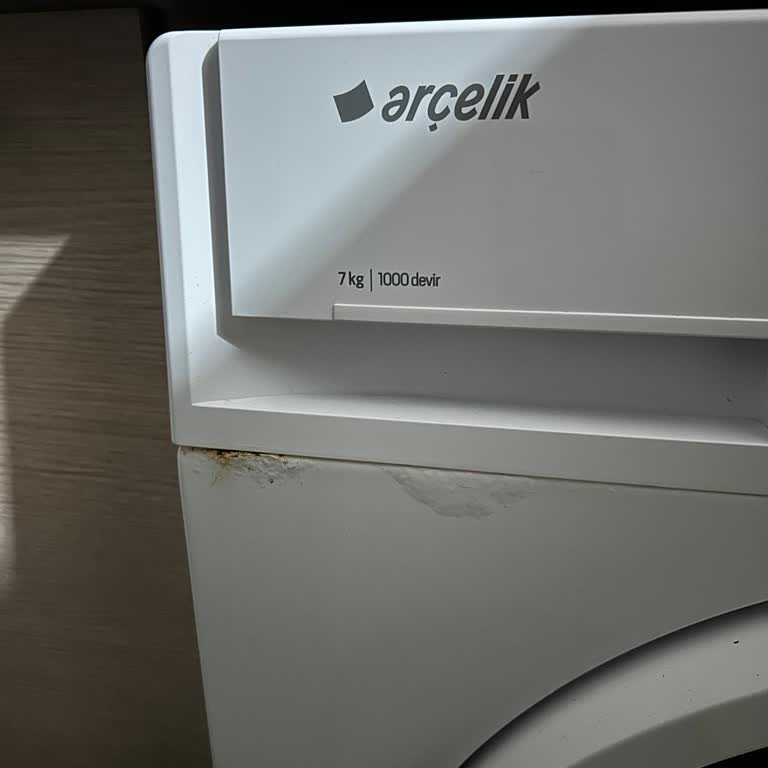 Arçelik Çamaşır Makinesinde Deterjan Gözünde Paslanma Ve Şişme Garanti Dışı Ücretsiz Onarım Talebi
