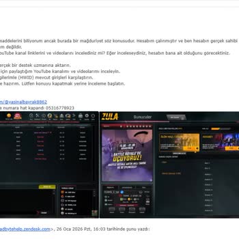 Zula’da Çalınan Hesabım Geri Dönmez Ve Destek Sessiz