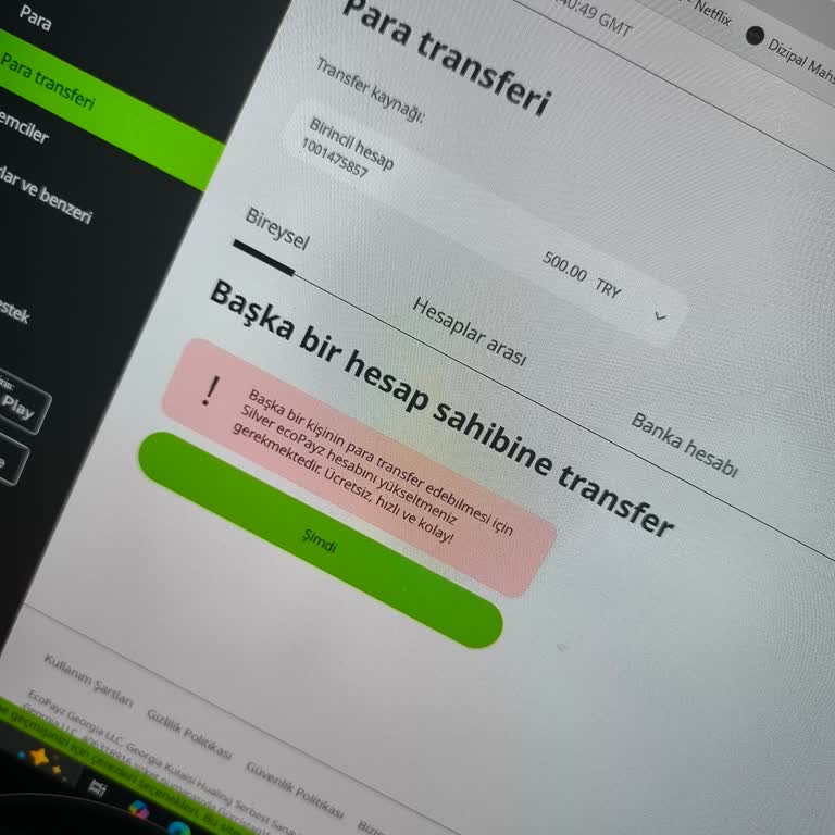 EcoPayz Hesabım Kısıtlı, 500 TL Bakiye Bloke, Destekten Yanıt Gelmiyor