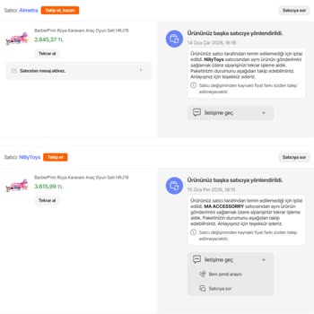 Hepsiburada Siparişimi Başka Satıcılara Yönlendirip Fiyatı Yükseltti Ve Gönderemedi
