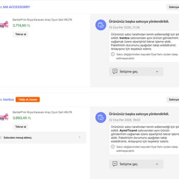 Hepsiburada Siparişimi Başka Satıcılara Yönlendirip Fiyatı Yükseltti Ve Gönderemedi