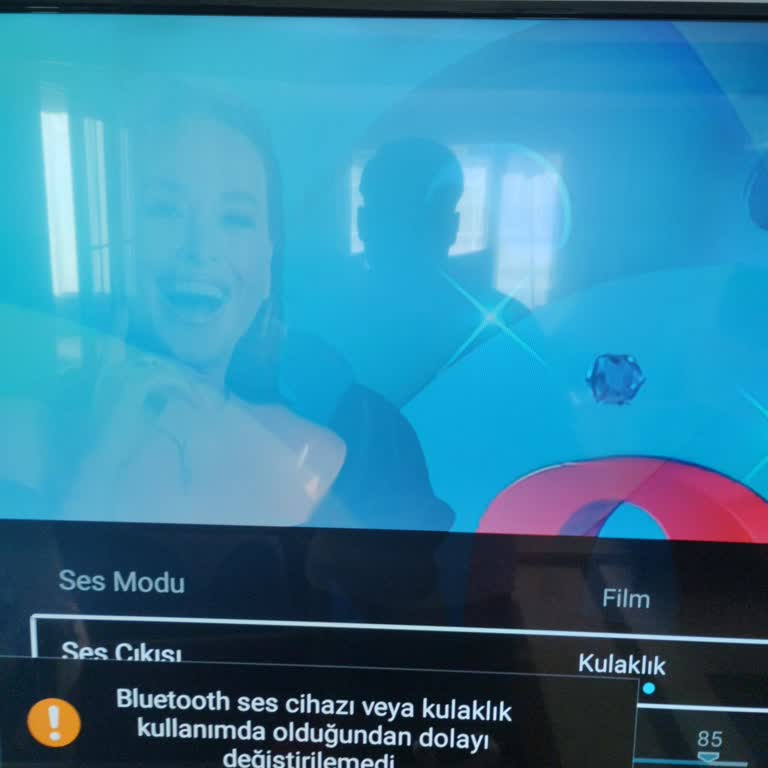 Onvo Televizyonda Bluetooth Ses Cihazı Uyarısı Nedeniyle Ses Çıkışı Değişmiyor