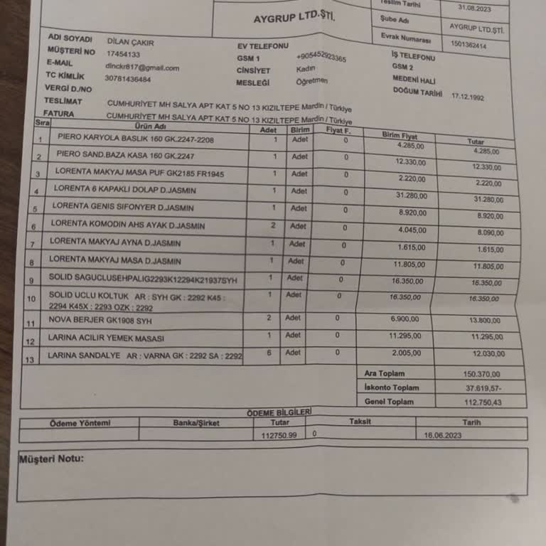 Doğtaş'tan Gecikmeli Teslimat, Ayıplı Koltuk Minderleri Ve İade Edilmeyen Makyaj Pufu