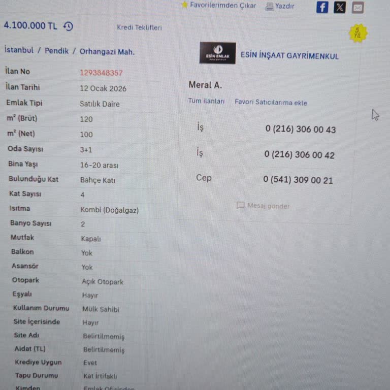 Sahibinden.com’da İzinsiz Emlak İlanı Ve Kişisel Verilerin Mahremiyet İhlali