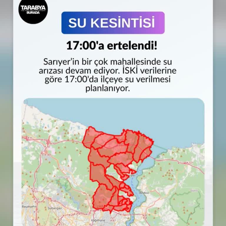 Sarıyer Kazım Karabekir Mahallesi’nde Uzun Süreli Su Kesintisi Ve Yanıtsız İletişim
