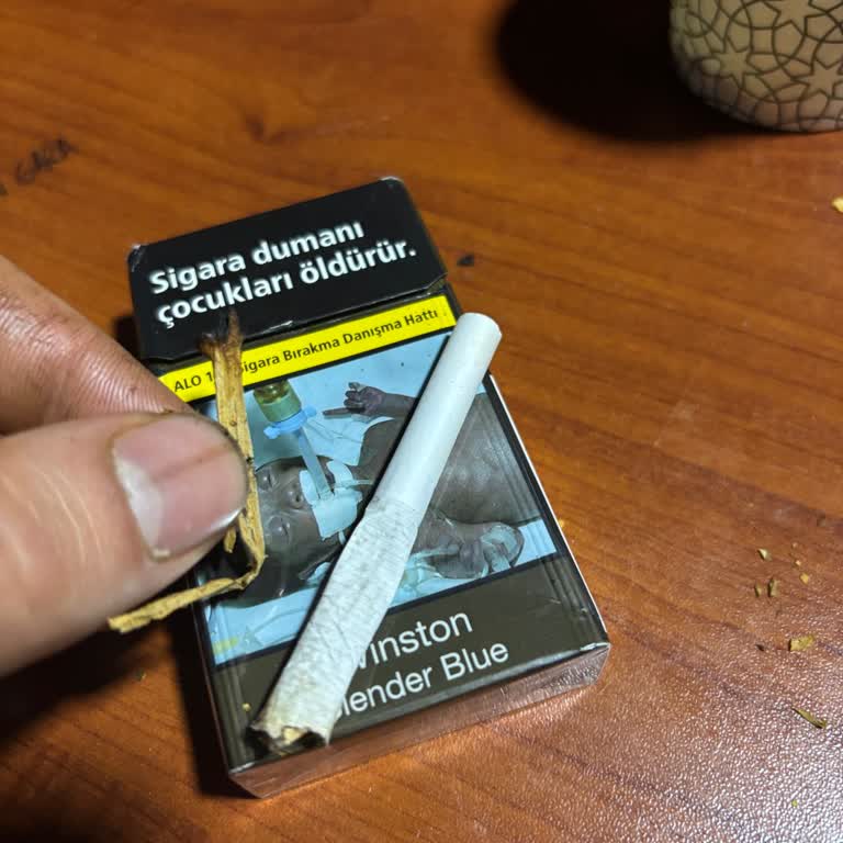 Migros’ta Satın Aldığım Winston Sigara Paketi İçinde Odun Parçası Çıktı