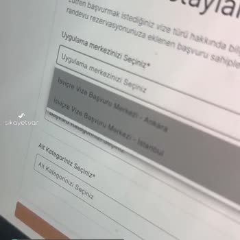 VFS Global Başvuru Seçeneğinde İzmir Yok
