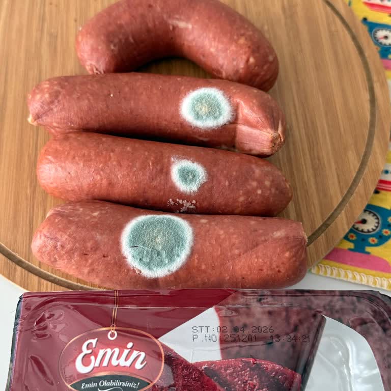 Açılmamış BİM Emin Dana Sucuğu Buzdolabında Küflenmiş Çıktı