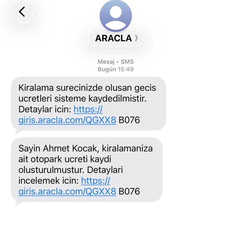 İzinsiz Araç Kiralama Bildirimi Ve Kişisel Veri Güvenliği İhlali