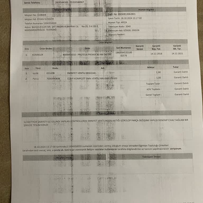 Sürekli Arıza Veren Kombi İçin Tam Değişim Talebi