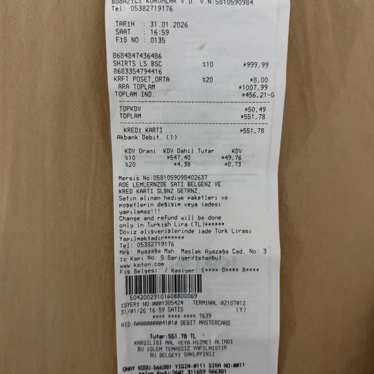 Koton Mağazasında Etiket Fiyatı İle Kasada Ödenen Tutar Arasındaki 100 TL Farkı İçin İade Talebi
